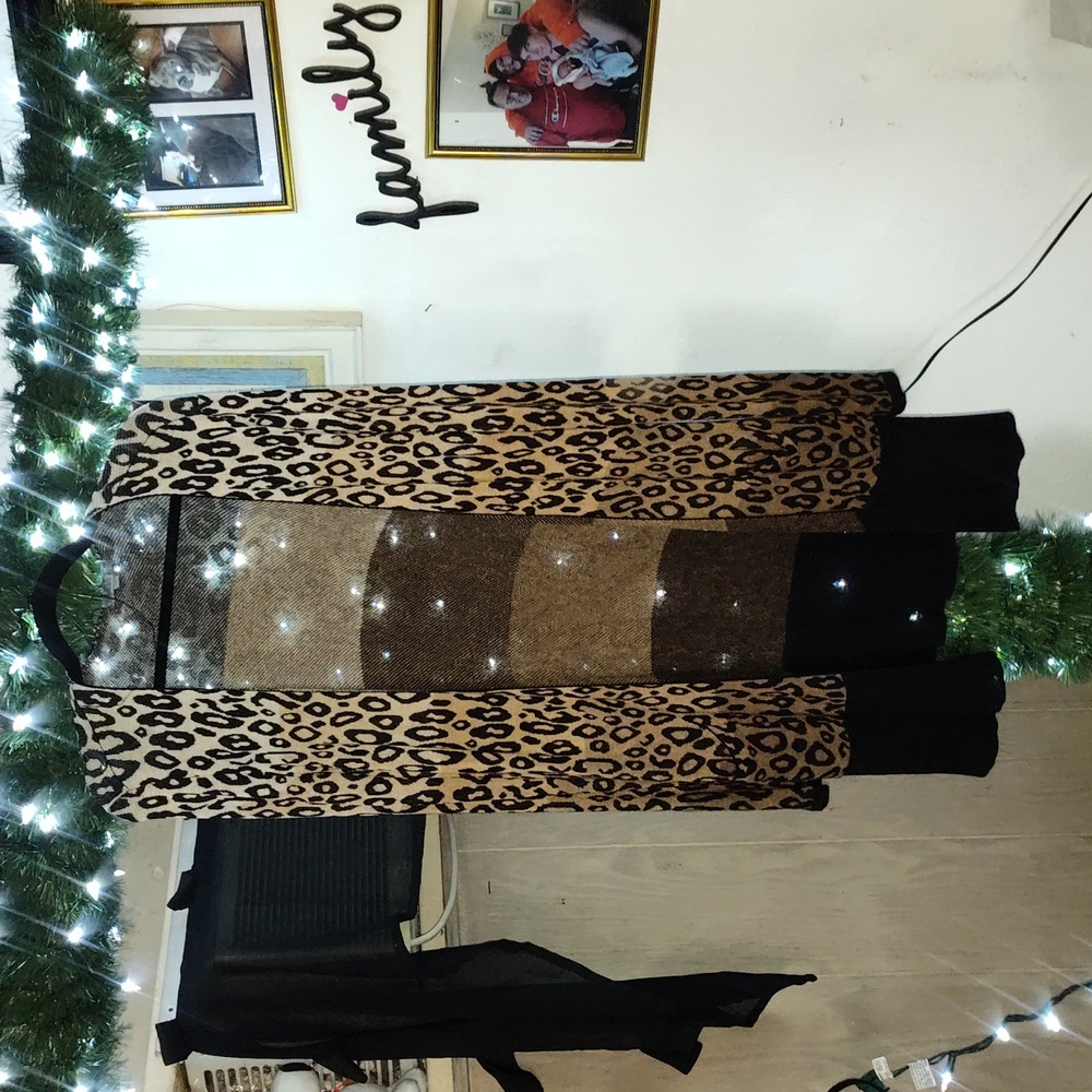 Multi colored leopard cardigan